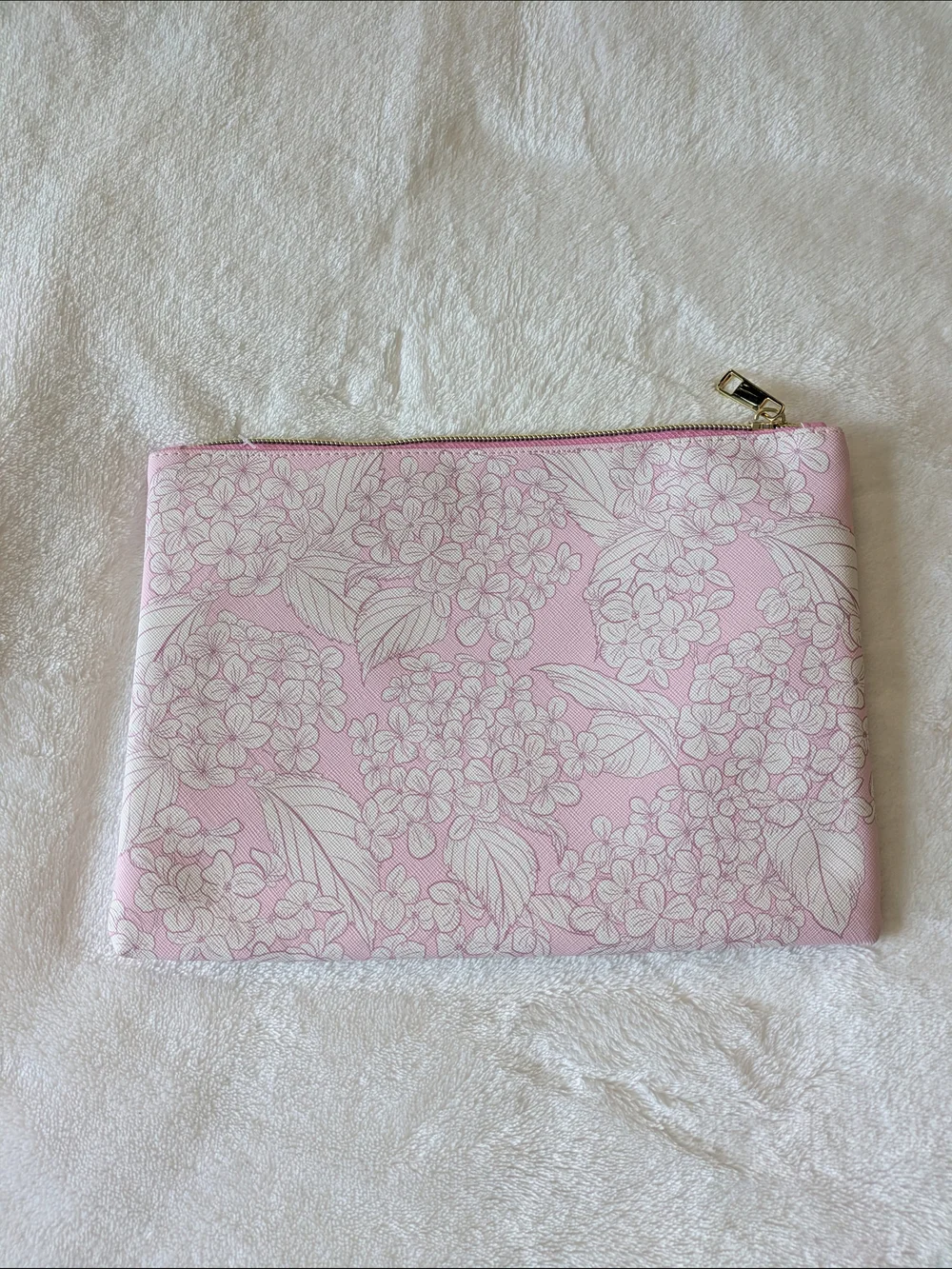 NWOT Pink Floral Zip Pouch